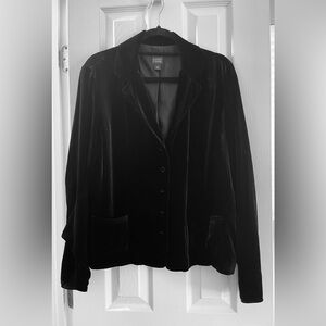 Eileen Fisher Black Velvet Jacket